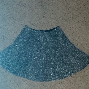 Silver Glittery Skirt
